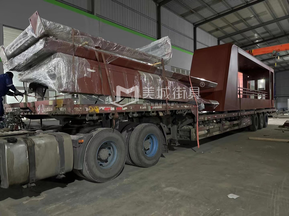 2022.10.6美城街具供應(yīng)忻州第二車(chē)、第三車(chē)候車(chē)亭發(fā)貨記錄